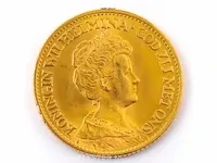 Gouden tientje wilhelmina 1912 - afbeelding 1 van  2