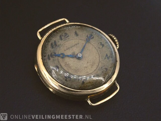 Gouden (uurwerk) horloge van longines - afbeelding 2 van  6