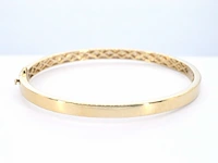 Gouden vaste armband met briljant geslepen diamant - afbeelding 11 van  12
