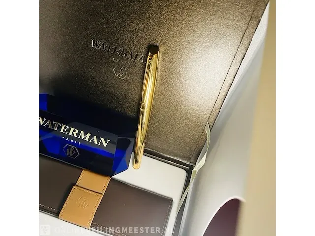 Gouden waterman pen - nieuw in doos - afbeelding 3 van  7