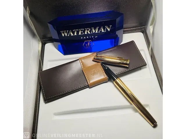 Gouden waterman pen - nieuw in doos - afbeelding 5 van  7