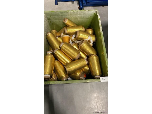Goudkleurige lockgaren inclusief kist - afbeelding 1 van  3
