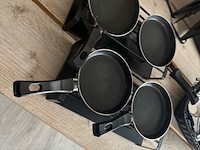 Gourmetstel met pannetjes, zwart - afbeelding 3 van  10