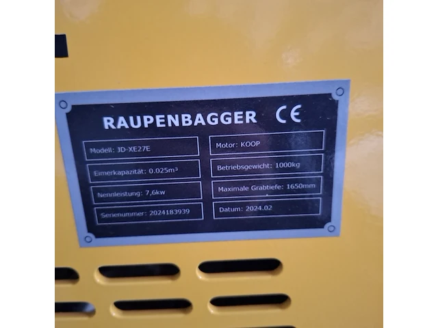 Graafmachine, jungwille, jd-xe27e, 2024 - afbeelding 11 van  20