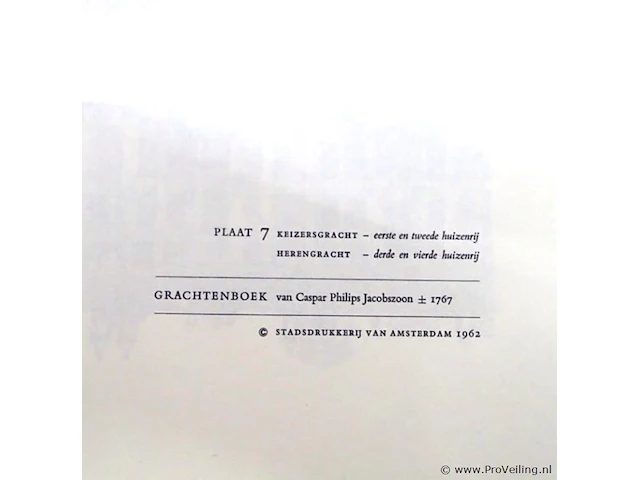 Grachtenboek naar de oorspronkelijke tekeningen van caspar philips jacobszoon - afbeelding 4 van  5