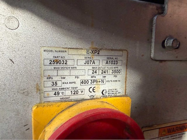 Graco exp2 polyurea polyuretaan machine - afbeelding 6 van  13