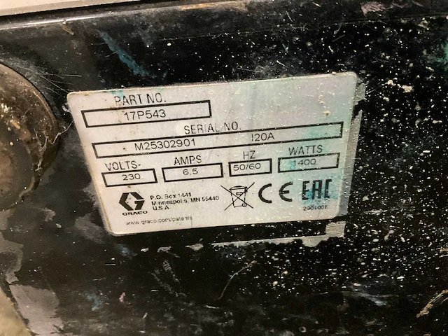 Graco finishpro hvlp 9.5 verfspuitmachine - afbeelding 5 van  5