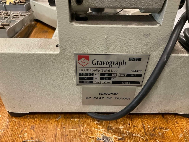 Grafeermachine met cijfers/letters - afbeelding 4 van  4