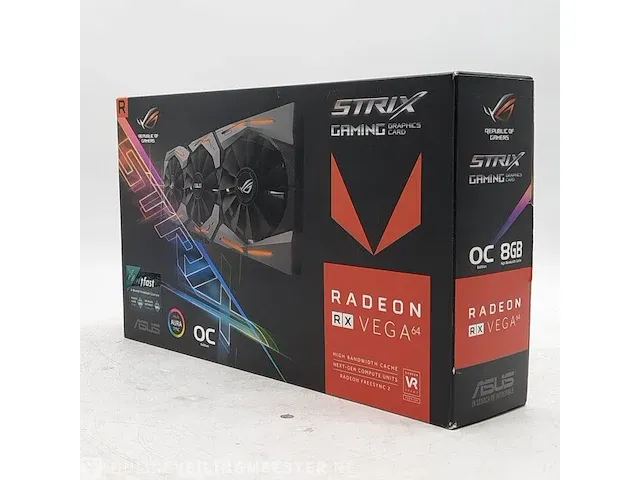 Grafische kaart asus, radeon rx vega 64 oc edition 8gb - afbeelding 2 van  9