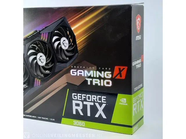 Grafische kaart msi, geforce rtx 3060 gaming x trio 12gb gddr6 - afbeelding 2 van  8