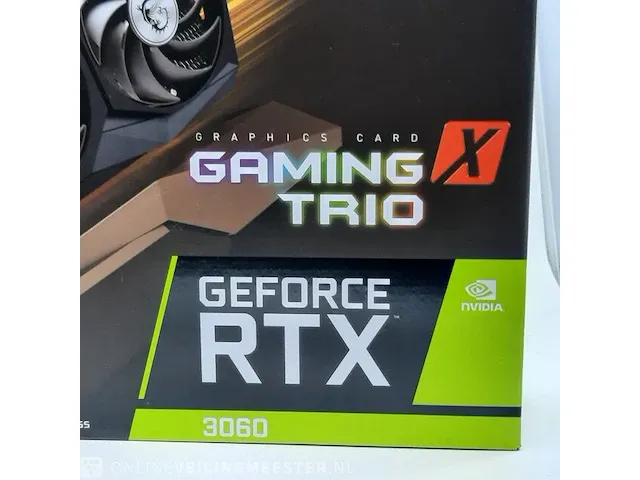 Grafische kaart msi, geforce rtx 3060 gaming x trio 12gb gddr6 - afbeelding 3 van  8
