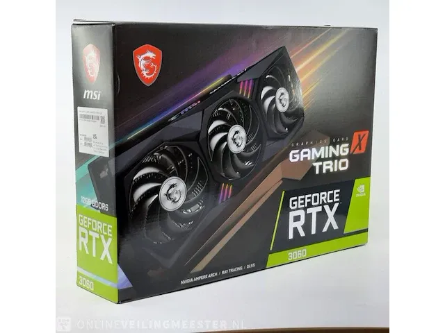 Grafische kaart msi, geforce rtx 3060 gaming x trio 12gb gddr6 - afbeelding 4 van  8
