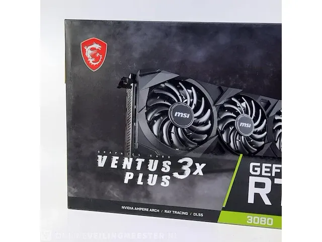 Grafische kaart msi, geforce rtx 3080 ventus 3x plus 10g oc lhr - afbeelding 6 van  13