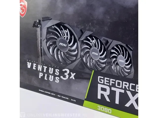 Grafische kaart msi, geforce rtx 3080 ventus 3x plus 10g oc lhr - afbeelding 9 van  13