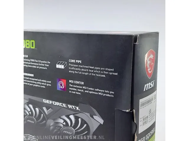 Grafische kaart msi, geforce rtx 3080 ventus 3x plus 10g oc lhr - afbeelding 12 van  13