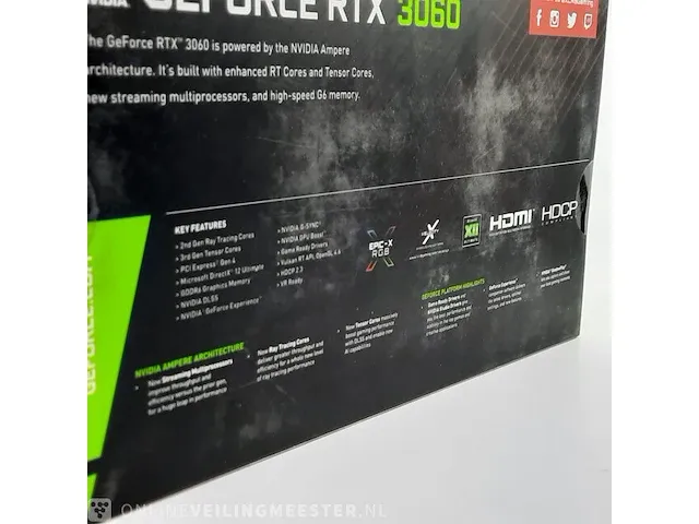 Grafische kaart xlr8 gaming, geforce rtx 3060 12gb gddr6 - afbeelding 8 van  9