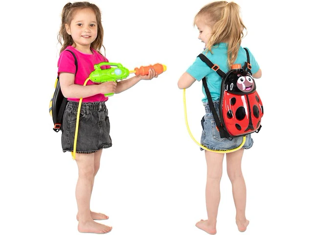 Grafix waterpistool, 1 stuks rugtas voor kinderen rood - afbeelding 3 van  7