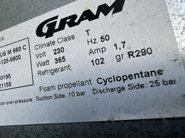 Gram - 660l - koelkast - afbeelding 5 van  5