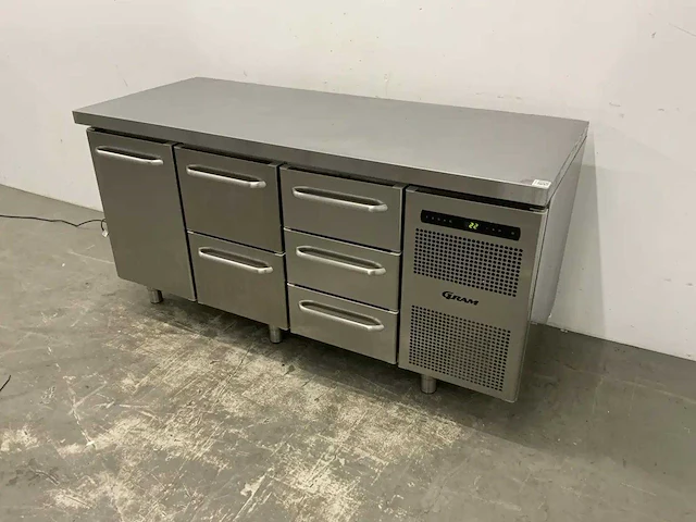 Gram - k 1807 csg a dl/2d/3 - rvs koelwerkbank - afbeelding 1 van  5