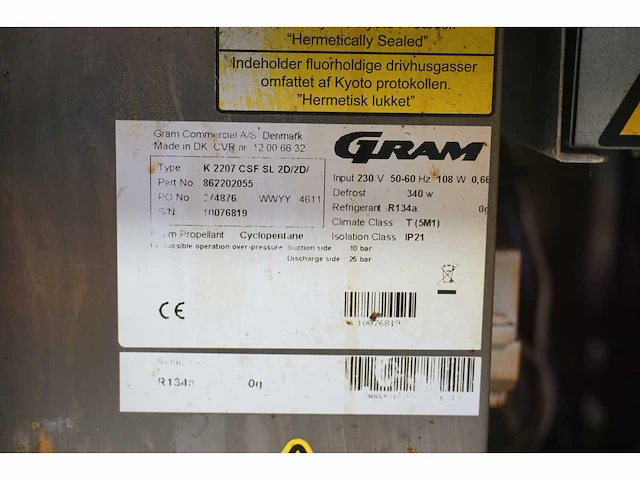 Gram - koelwerkbank - afbeelding 5 van  5