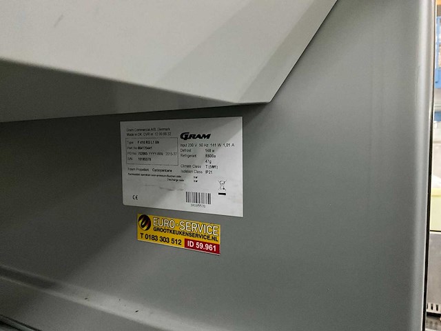 Gram f 410 rg rvs vrieskast - afbeelding 6 van  6