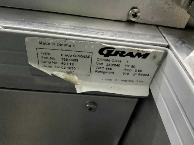 Gram f 600 oprhse vrieskast - afbeelding 4 van  4
