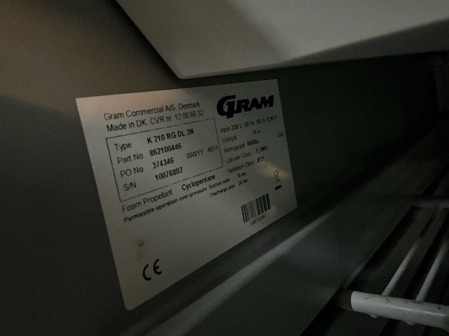 Gram k 210 rg koelkast gram - afbeelding 4 van  4