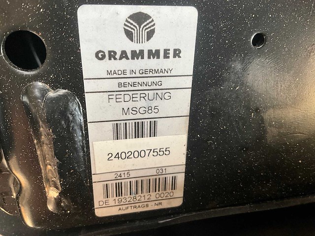 Grammer - msg85 - mechanisch geveerde stoel veersysteem stoel - afbeelding 2 van  7