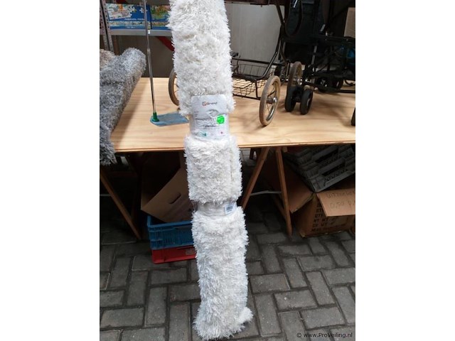 Grand - vloerkleed - 160 x 160 - rond - crème kleur - afbeelding 1 van  4