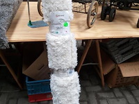 Grand - vloerkleed - 160 x 160 - rond - crème kleur - afbeelding 1 van  4