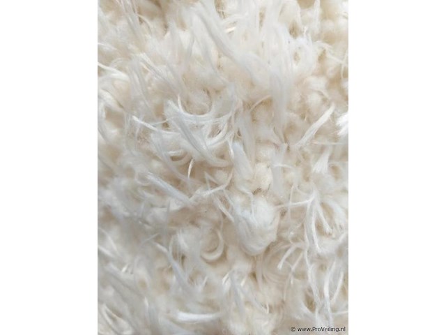 Grand - vloerkleed - 160 x 160 - rond - crème kleur - afbeelding 3 van  4