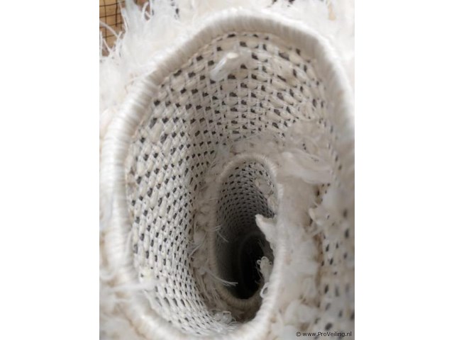 Grand - vloerkleed - 160 x 160 - rond - crème kleur - afbeelding 4 van  4