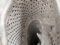 Grand - vloerkleed - 160 x 160 - rond - crème kleur - afbeelding 4 van  4