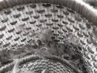 Grand - vloerkleed - 160 x 160 - rond - kleur: grijs. - afbeelding 4 van  4