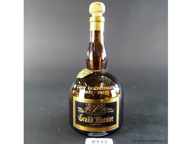 Grand marnier cuveè du centenaire 1827-1927 70cl - afbeelding 1 van  5