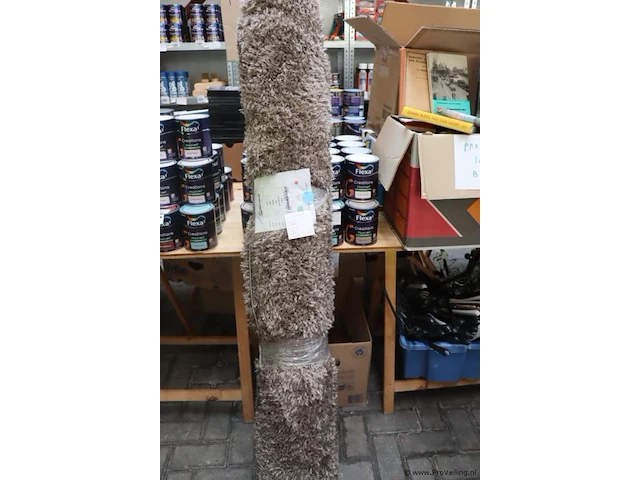 Grand vloerkleed - ovaal - 45mm - hoogpolig - 160x160cm - afbeelding 1 van  3