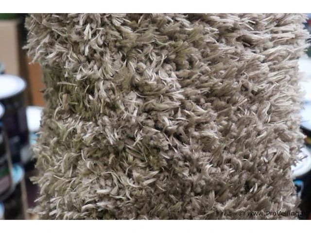 Grand vloerkleed - ovaal - 45mm - hoogpolig - 160x160cm - afbeelding 3 van  3