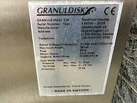 Granuldisk granule maxi 2018 pannenwasmachine / granulaat machine - afbeelding 9 van  9