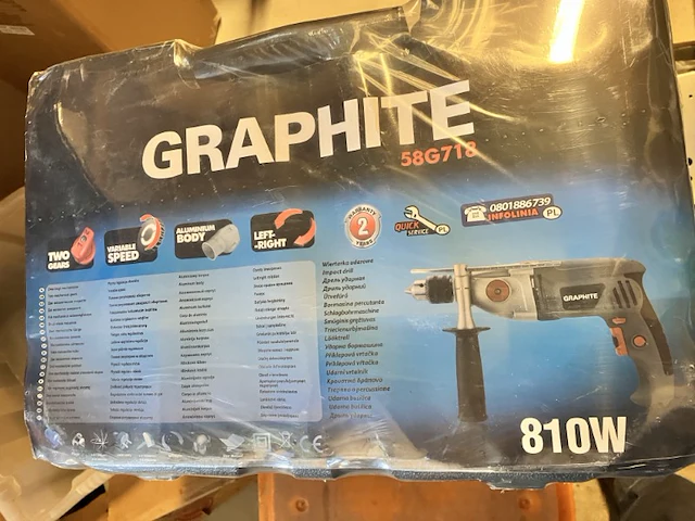 Graphite boormachine 58g718 met compleet bitset 57h998 - afbeelding 7 van  7