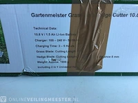 Gras- en heggenschaar 4 in 1 gartenmeister, 940770, groen/zwart - afbeelding 3 van  4