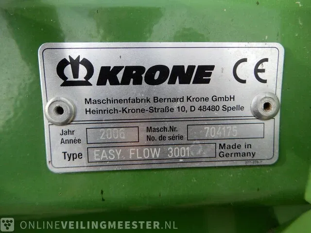 Gras pick-up hakselaar krone, easyflow 3001, bouwjaar 2006 - afbeelding 20 van  27