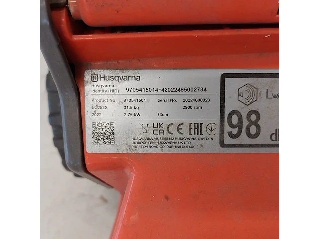 Grasmaaier - 530mm - benzine husqvarna, lc253s, bouwjaar 2023 - afbeelding 2 van  10