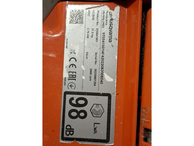 Grasmaaier 530mm benzine, husqvarna, lc253s, 2022 - afbeelding 8 van  12