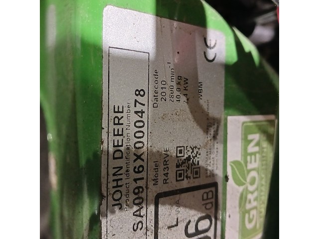 Grasmaaier, john deere, r43rve, 2010 - afbeelding 8 van  16