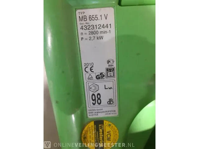 Grasmaaier viking, mb655.1v, groen - afbeelding 7 van  7