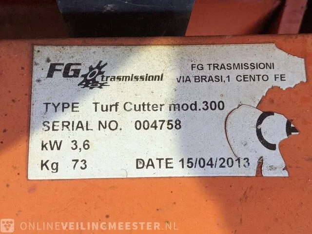 Graszodensnijder benassi, l300, bouwjaar 2013 - afbeelding 2 van  14
