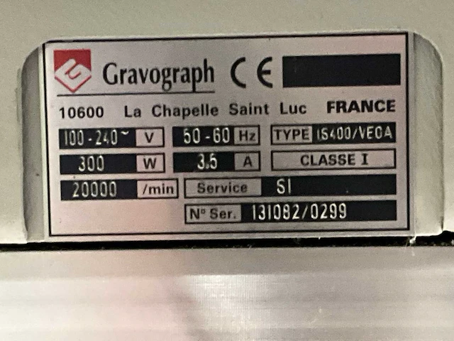 Gravograph is400/vega graveermachine - afbeelding 9 van  18