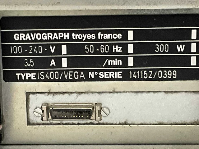 Gravograph is400/vega graveermachine - afbeelding 10 van  18