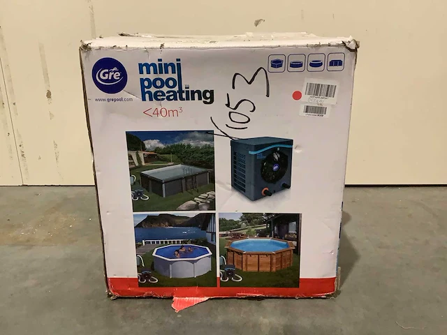 Gre mini pool heating <40m3 warmtepomp - afbeelding 2 van  8