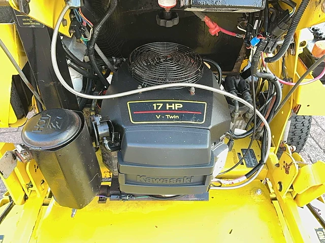 Great dane stand on lawnmower grasmaaier - afbeelding 5 van  15